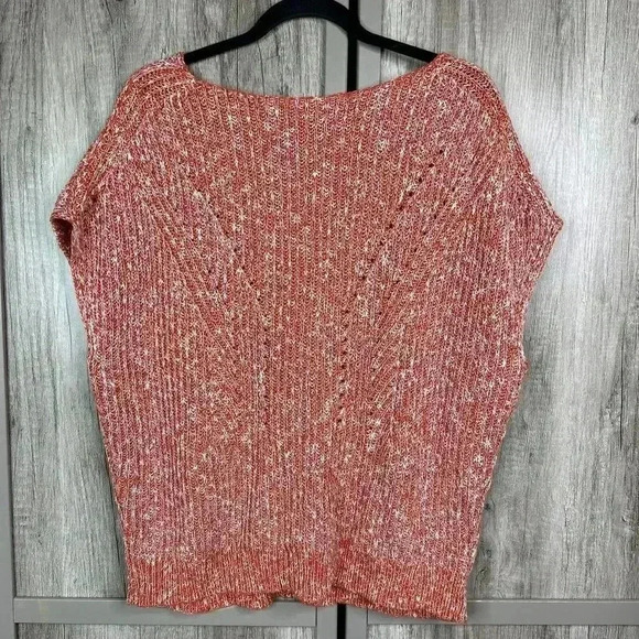 Anthropologie Pilcro Sweater Sleeveless Dropped Shoulder V Neck Back Sz S - Picture 2 of 11